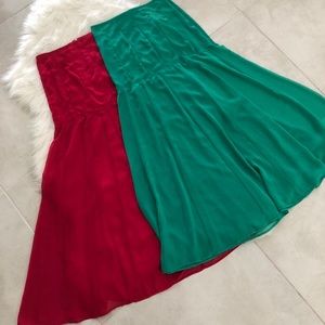 Bundle of Chiffon Maxi Skirts, size 2